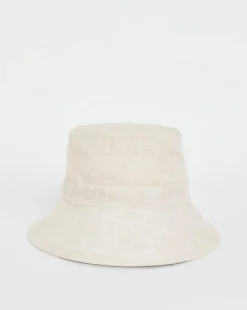 Linen Bow Detail Bucket Hat