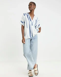 Linen Mix Popover Top