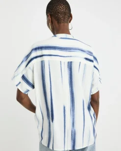 Linen Mix Popover Top