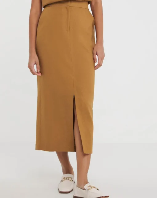 Linen Pencil Skirt