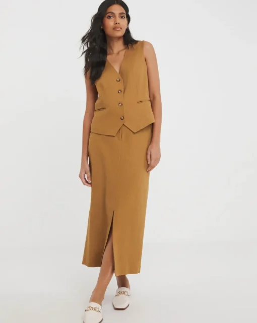 Linen Pencil Skirt