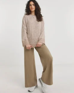 Long Sleeve Wide Cuff Crew Neck Cosy Jumper
