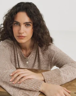 Long Sleeve Wide Cuff Crew Neck Cosy Jumper