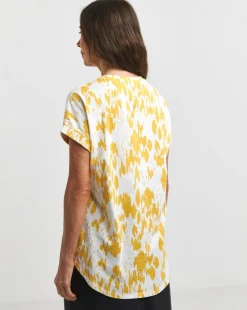 Longline Short Sleeve Curved Hem Top