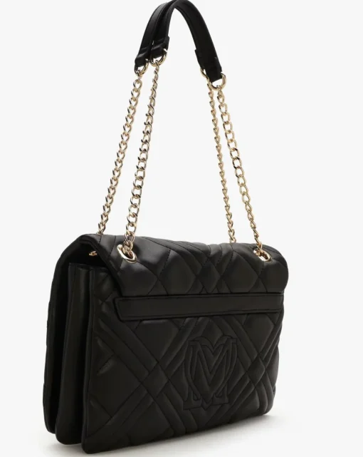 Love Moschino Diamond Quilt III Black Shoulder Bag