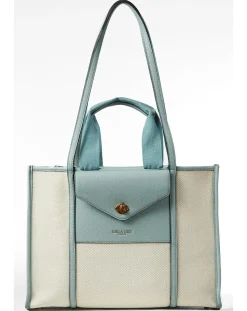 Luella Grey Giselle Blue Laptop Tote