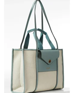 Luella Grey Giselle Blue Laptop Tote