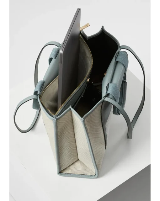 Luella Grey Giselle Blue Laptop Tote
