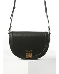 Luella Grey Tara Black Saddle Crossbody