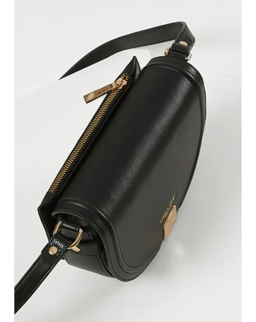 Luella Grey Tara Black Saddle Crossbody
