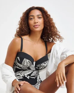 MAGISCULPT Bandeau Tummy Control Swimsuit