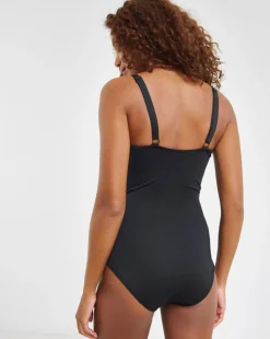 MAGISCULPT Illusion Ruffle Tummy Control Swimsuit