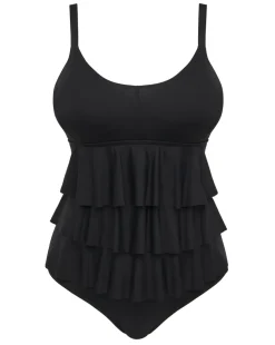 MAGISCULPT Illusion Ruffle Tummy Control Swimsuit