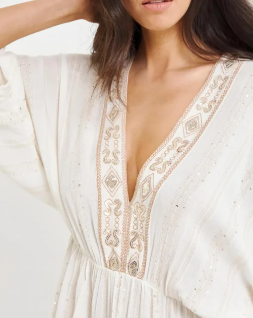 MAGISCULPT Lurex Maxi Beach Kaftan