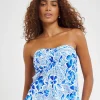 MAGISCULPT Medium Control Floral Print Bandeau Blouson Top