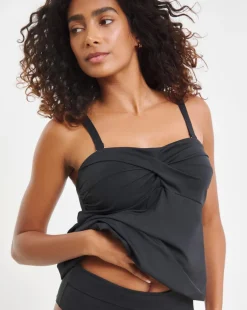 MAGISCULPT Medium Control Twist Front Bandeau Blouson Top