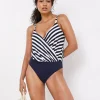 MAGISCULPT Twist Front Blouson Swimsuit
