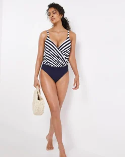 MAGISCULPT Twist Front Blouson Swimsuit