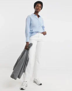 Magisculpt White Straight Leg Jeans