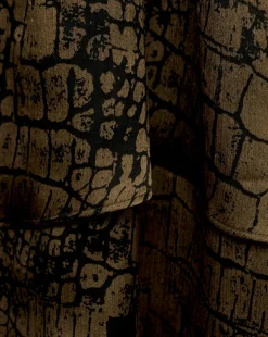 Mango Animal Print Ruffle Dress