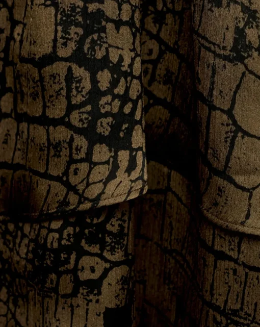 Mango Animal Print Ruffle Dress