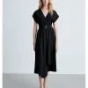 Mango Asymmetrical Dress with Belt