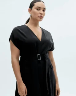 Mango Asymmetrical Dress with Belt