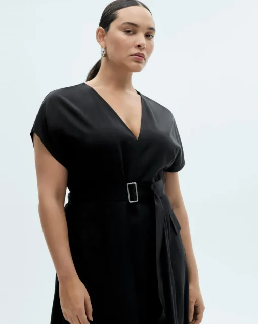 Mango Asymmetrical Dress with Belt