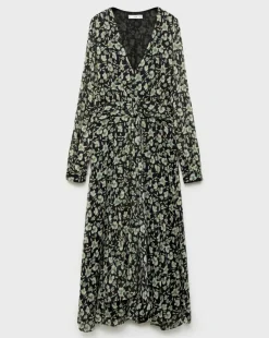 Mango Briony Floral V Neck Dress