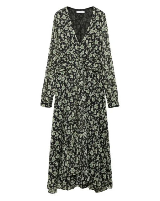Mango Briony Floral V Neck Dress