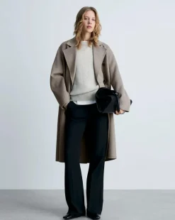 Mango Double Breasted Wool Coat