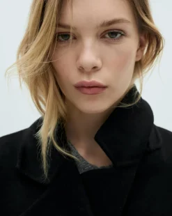Mango Double Breasted Wool Coat