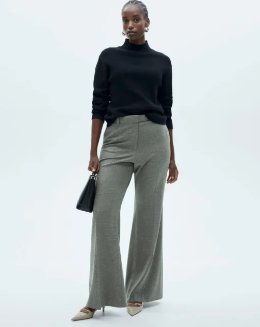 Mango High Neck Ribbed Sweater
