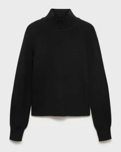 Mango High Neck Ribbed Sweater