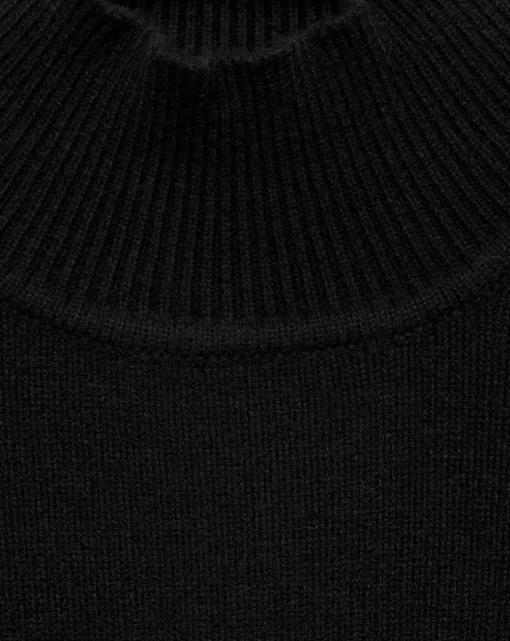Mango High Neck Ribbed Sweater