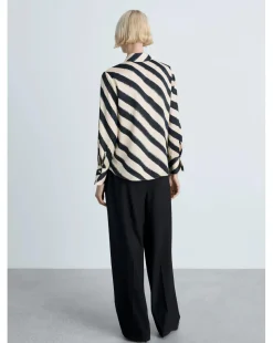 Mango Ideale Satin Print Shirt