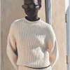 Mango Perkins Neck Plaza Sweater