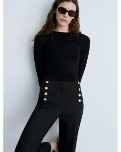 Mango Trousers Botones