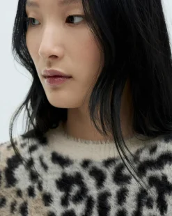 Mango Wild Animal Print Sweater