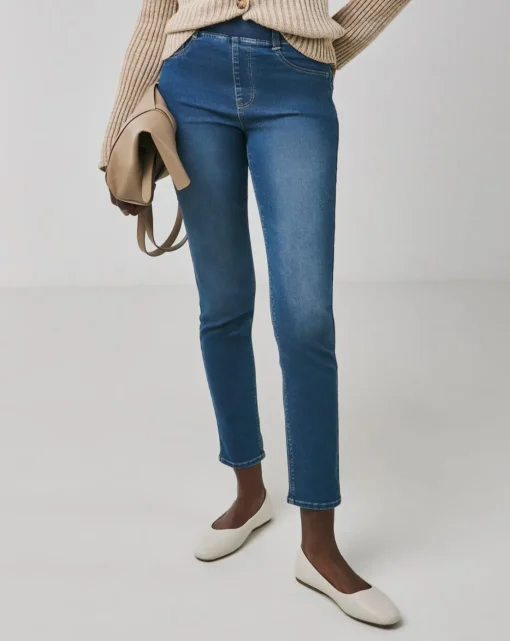 Mid Blue Stretch Slim Leg Jeggings