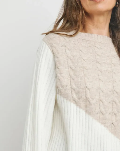 Mix Cable Rib Jumper