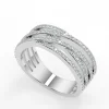 Moissanite 9ct White Gold 0.50ct total Cocktail Ring