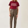 Monsoon Annie Leopard Print Straight Leg Jeans