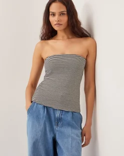 Monsoon Billie Stripe Bandeau Top