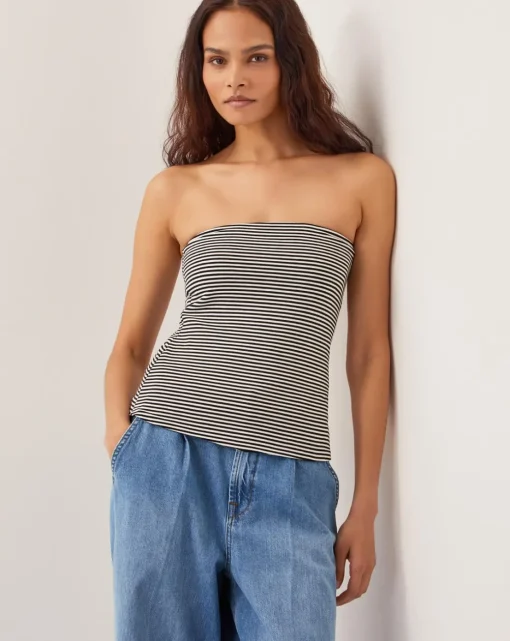 Monsoon Billie Stripe Bandeau Top
