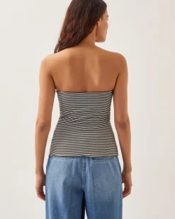 Monsoon Billie Stripe Bandeau Top