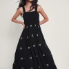 Monsoon Briar Shirred Maxi Dress