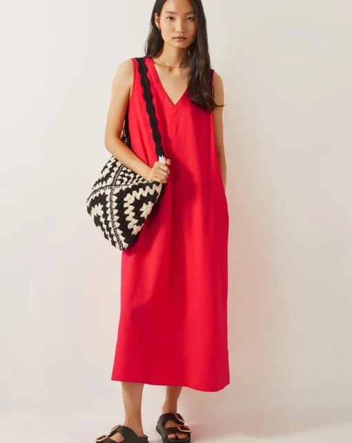 Monsoon Britt Sleeveless A-Line Midi Dress