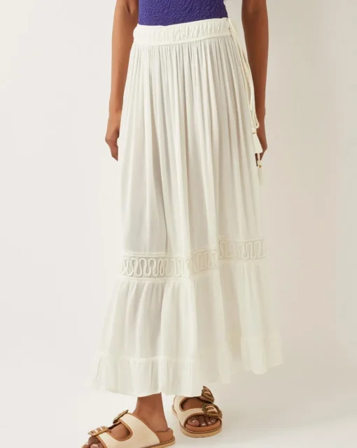 Monsoon Bryony Embroidered Maxi Skirt