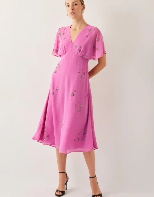 Monsoon Candice Embellished Midi Dress